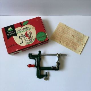 Vintage Cast Iron White Mountain Apple Parer Corer And Slicer Peeler Model 300