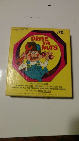 Vintage Drive Ya Nuts Game Milton Bradley 1970