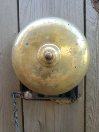 Vintage Brass Fire Bell Antique Sports Old School Boxing Fire Bells