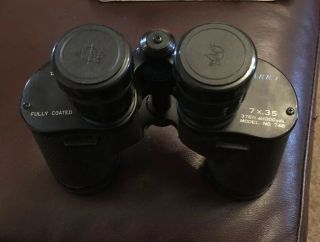 Vintage Swift Triton Fully Coated Binoculars 7x35 Model 748 W/case Made In Japan