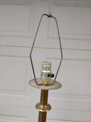 Large Antique - VTG Brass Tier Floor Lamp Art Deco - MCM 66 