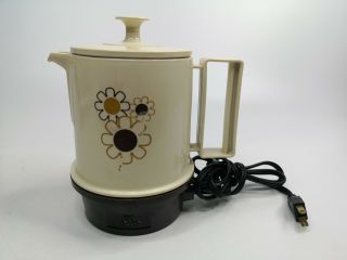 Vintage Regal Poly Hot Pot 5 Cup Electric Tea Kettle 7427 Automatic Insta Hot