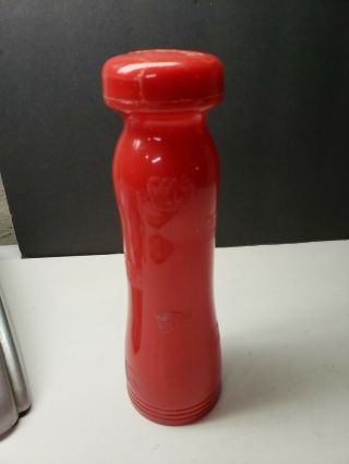 Vintage 1950s Hard Plastic Red Clothes Pin Shape Laundry Sprinkler Bottle