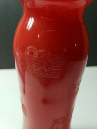 VINTAGE 1950S HARD PLASTIC RED CLOTHES PIN SHAPE LAUNDRY SPRINKLER BOTTLE 3