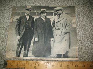Lou Gehrig,  Babe Ruth,  Knute Rockne Newspaper Clipping 1927,  1974 (8 X 10)