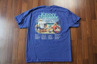 Vintage 2012 Kenny Chesney Tour Concert T - Shirt - Size Medium 2