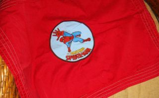 Pottery Barn Kids Spider - Man Pillow Sham Red Marvel Comics Vintage Artwork