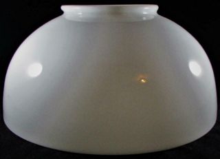 Antique Opal White Glass Hanging Oil Or Kerosene Lamp Shade - 6 " & 14 " Rims