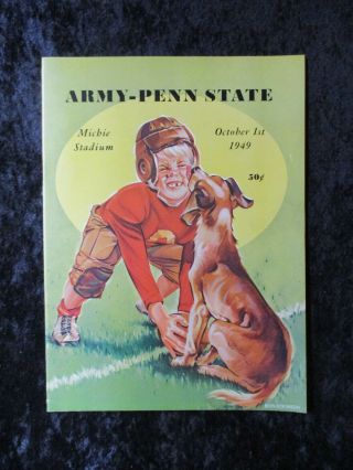 Vintage October 1,  1949 Army Vs Penn State College Football Program 1496