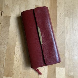 Nkjv Checkbook Pocket Bible Thomas Nelson Burgundy Leather Printed Belgium Vtg