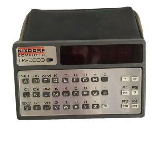 Vintage Nixdorf Computer Lk - 3000 No Card No Cord Comes W/ Zipper Case