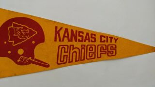 Vintage Kansas City Chiefs Pennant In