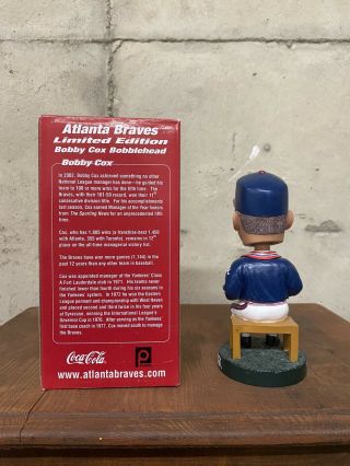 MLB ATL Atlanta Braves Bobblehead Baseball Bobby Cox Collector ' s Edition 2003 1 3