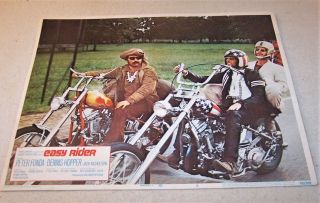 Fine 1969 Movie Lobby Card - Easy Rider - Fonda,  Hopper,  Nicholson - 3