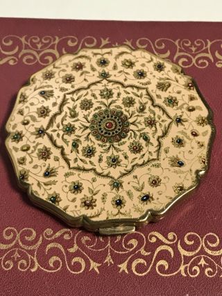 Vintage Stratton Floral Compact Made In England