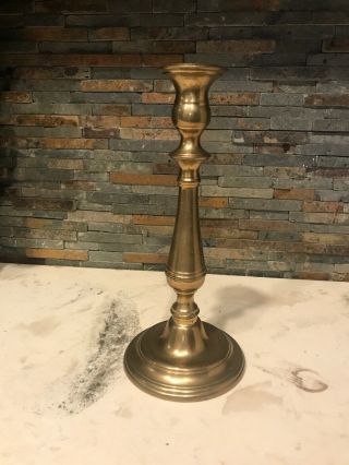 Vintage 10 1/4”tall Brass Candlestick Candle Holders 4 " Base