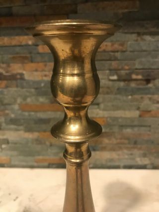 Vintage 10 1/4”Tall Brass Candlestick Candle Holders 4 
