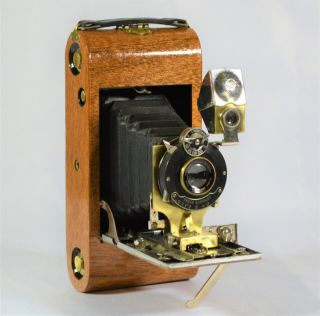 Folding Camera Ansco No.  1a Folding 94 - 105yrs Vintage/antique Custom Mahogany