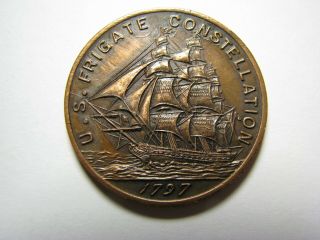 1797 U.  S.  Navy Frigate Constellation Coin,  Struck From Parts Of Frigate
