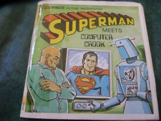 Viewmaster Vintage Reel Superman Meets Computer Crook
