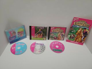Vintage Barbie Cd Rom Games Beauty Pet Rescue Riding Club All Together 2