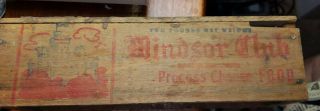 Vintage 2LB Cheese Box Windsor Club Process Pauly and Pauly Cheese Food 2