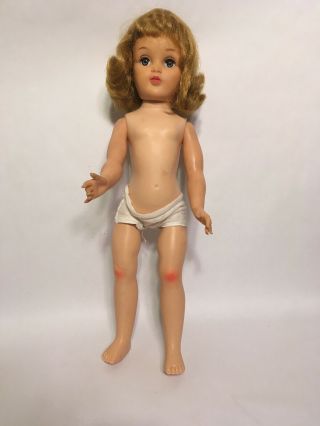 Vintage Ideal Doll,  20 Inch P - 93,  Mk 21,  Blond Hair Blue Eyes,  1950’s