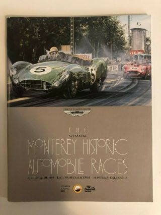 16th Xvi 1989 Rolex Monterey Historic Automobile Races Program Aston Martin