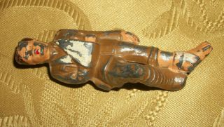 Vintage Barclay Lead Toy Soldier - Wounded Soldier - Arm In Sling