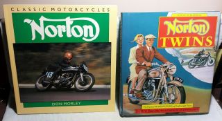 3 Books: Norton British Motorcycles: Twins,  Classic,  Scrapbooks History Racing