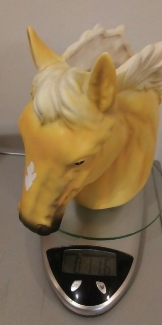 Vtg Napcoware Japan Ceramic Horse Head Planter Vase Sticker Palomino