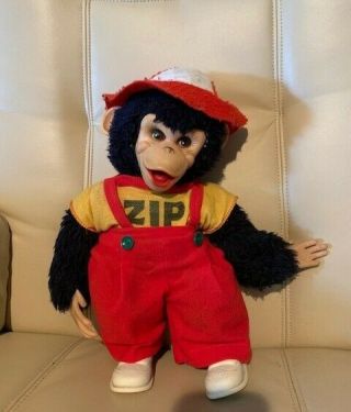 Vintage Rushton Zip Zippy The Chimp Monkey Rubber Face