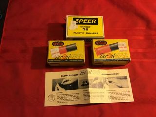 Vintage Speer 38 Target Boxes.  Plastic