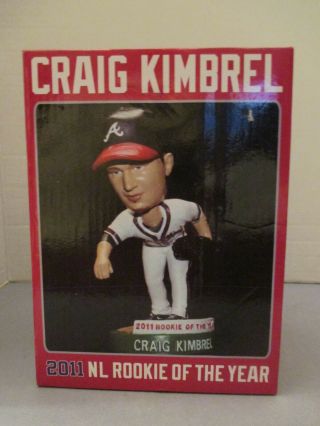 Nib Craig Kimbrel 2011 Nl Rookie Of The Year Bobblehead Bobble