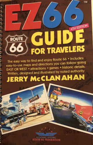 Route 66: Ez66 Guide For Travelers - 4th Edition English Spiral Bound: 216 Pages