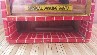 Vintage Christmas Wind - Up Dancing Santa Claus Music Box - Plays Jingle Bells 3