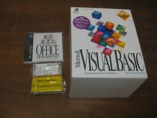 Vintage Microsoft Visual Basic Version 3.  0 Professional Edition