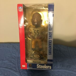 Joey Porter Pittsburgh Steelers Bowl Xl Bobble Head With Ring