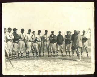 1929 Press Photo 8x10 " Brooklyn Robins Spring Training Wilbert Robinson