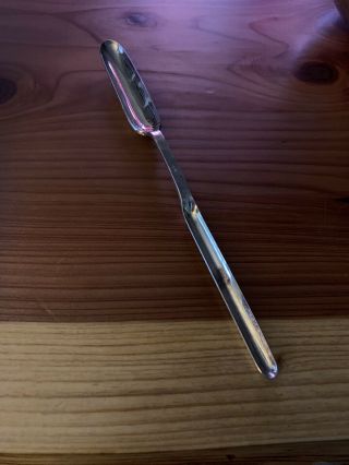 Very Fine Georgian Design English Sterling Silver Bone Marrow Scoop Spoon