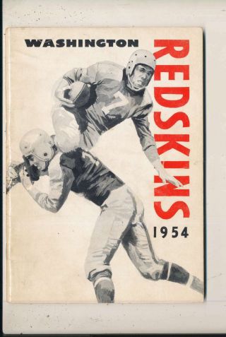 1954 Washington Redskins Press Media Guide Em