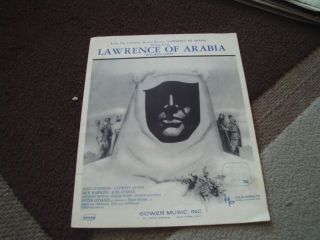 Vintage Sheet Music " Lawrence Of Arabia " Theme; Arranged For Piano