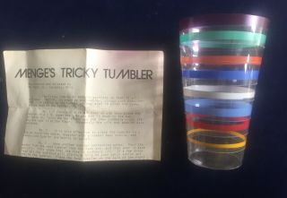 Vintage Magic Trick Mange’s Tricky Tumbler U F Grant Mak Magic Disappearing Cup 2