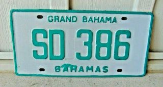 Grand Bahamas Bahama Auto Passenger License Plate