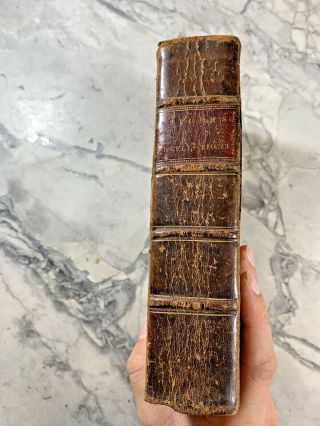 1824 Antique Leather Book " Reflections On Of God In Nature & Providence "