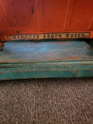 Vintage Structo Earth Mover&semi Trailer Hauler Metal 2