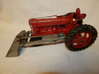 Vintage Hubley Kiddie Toy Tractor No.  500 Made In Lancaster Pa 12 1/2 " Long