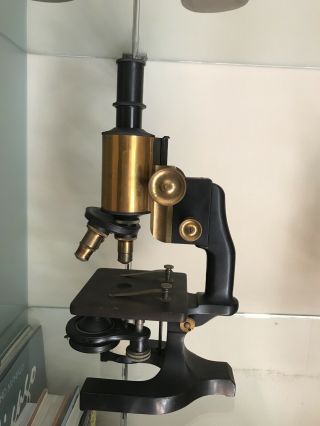 Antique Spencer Buffalo Scientific Microscope Brass Metal