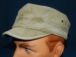 Wwii Us Army Gi Hbt Cap Size 7 1/4 - - Vintage 1940 