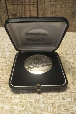 Official 1976 Olympic Games Medallion Silver Montreal Xxi Huguenin Olympics
